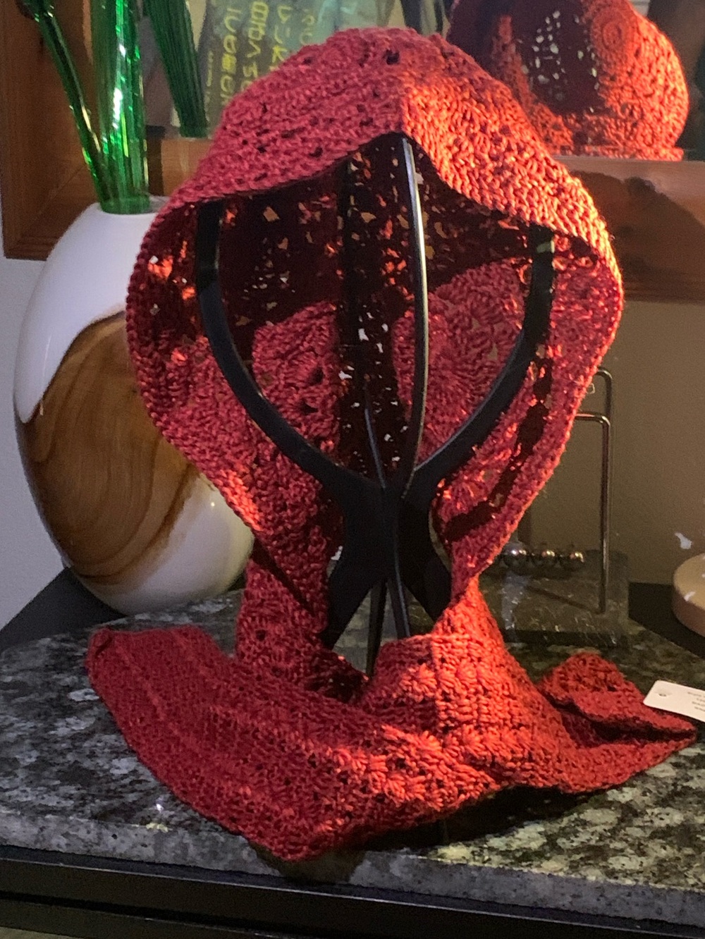 Winter Flower Crochet Head Wrap